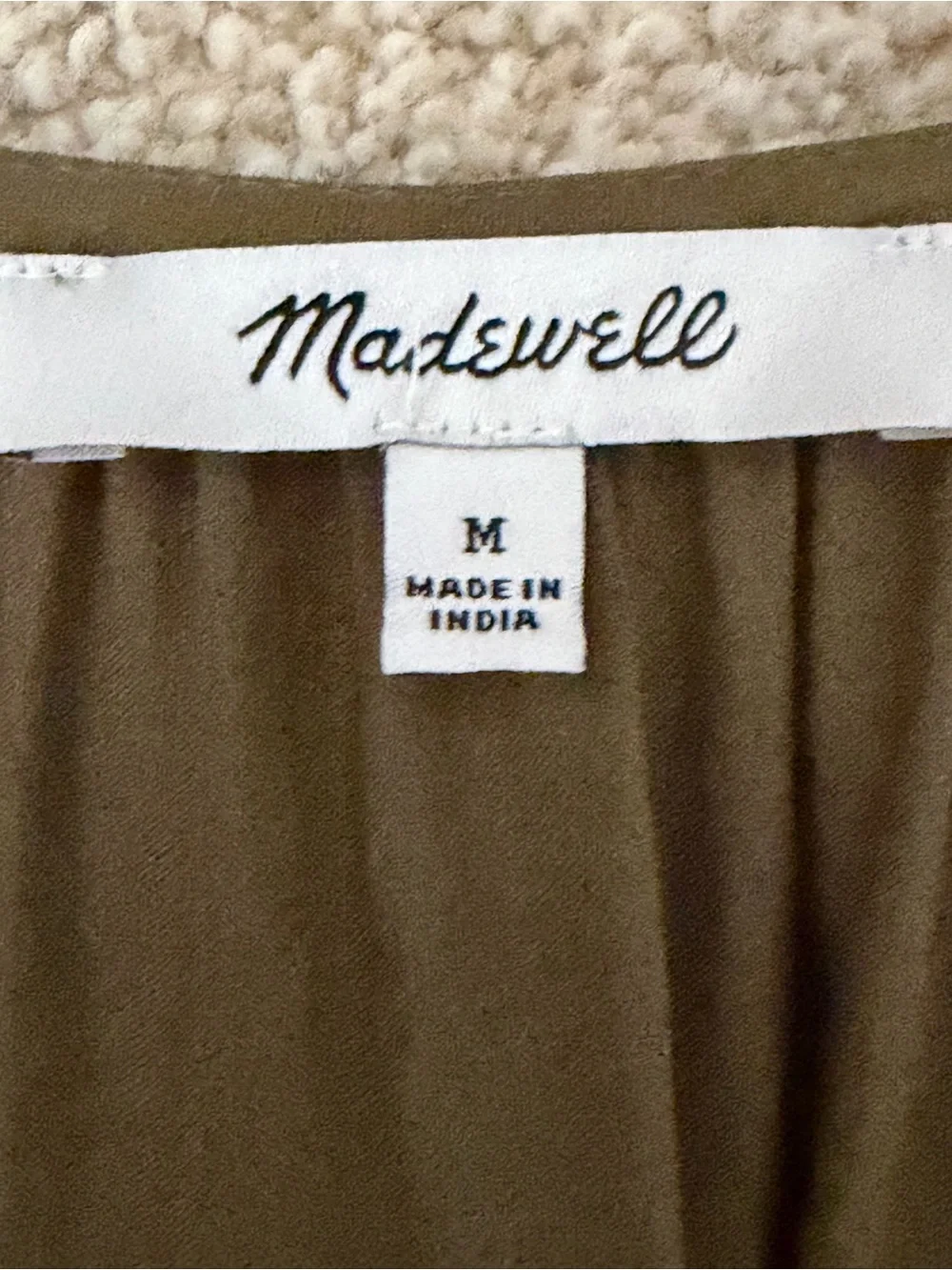 Madewell pintucked ruffled